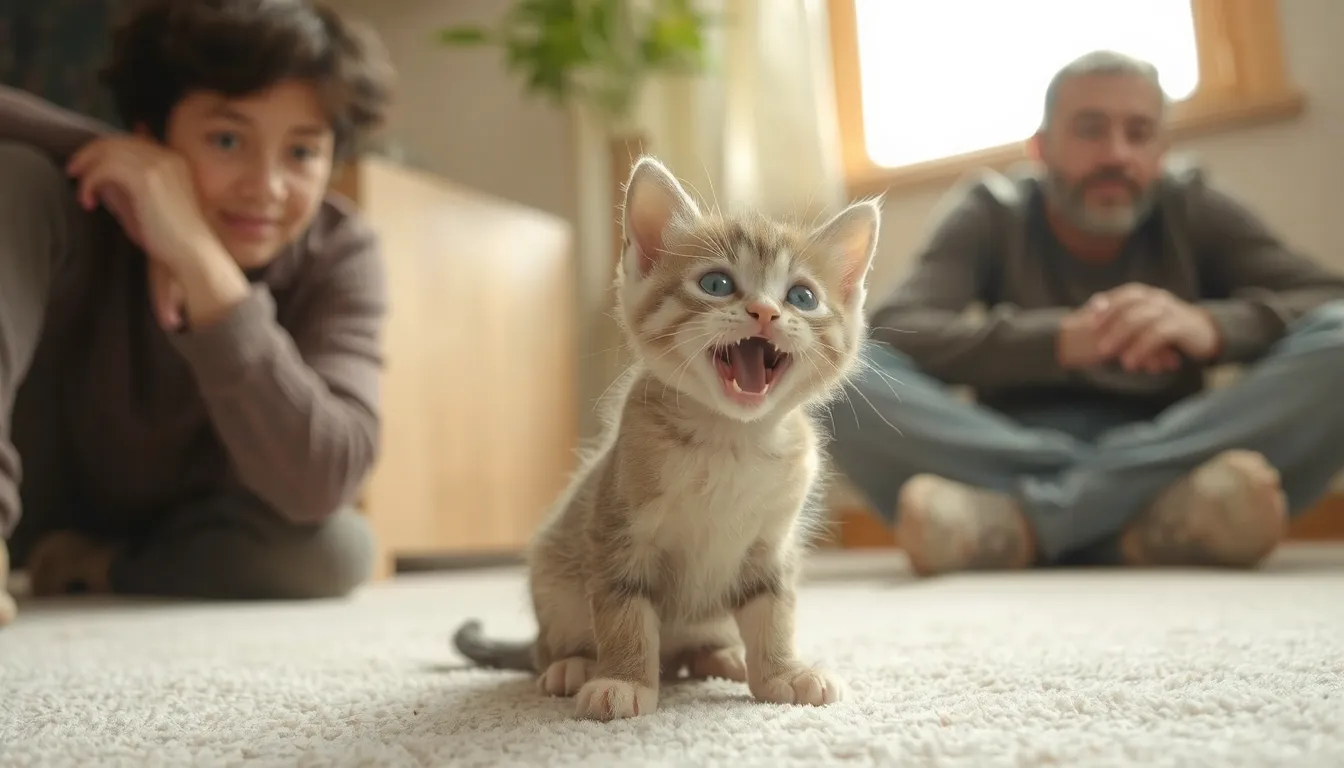 chaton miaule tout le temps
