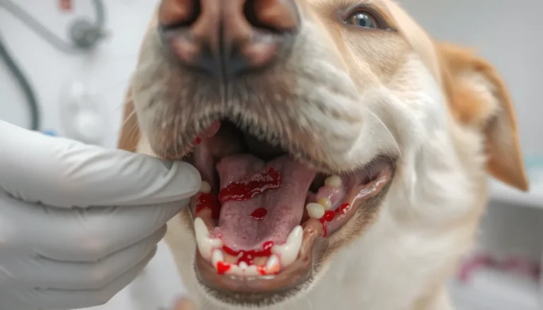 Saignement de la gencive chez le chien : causes, urgences et traitements
