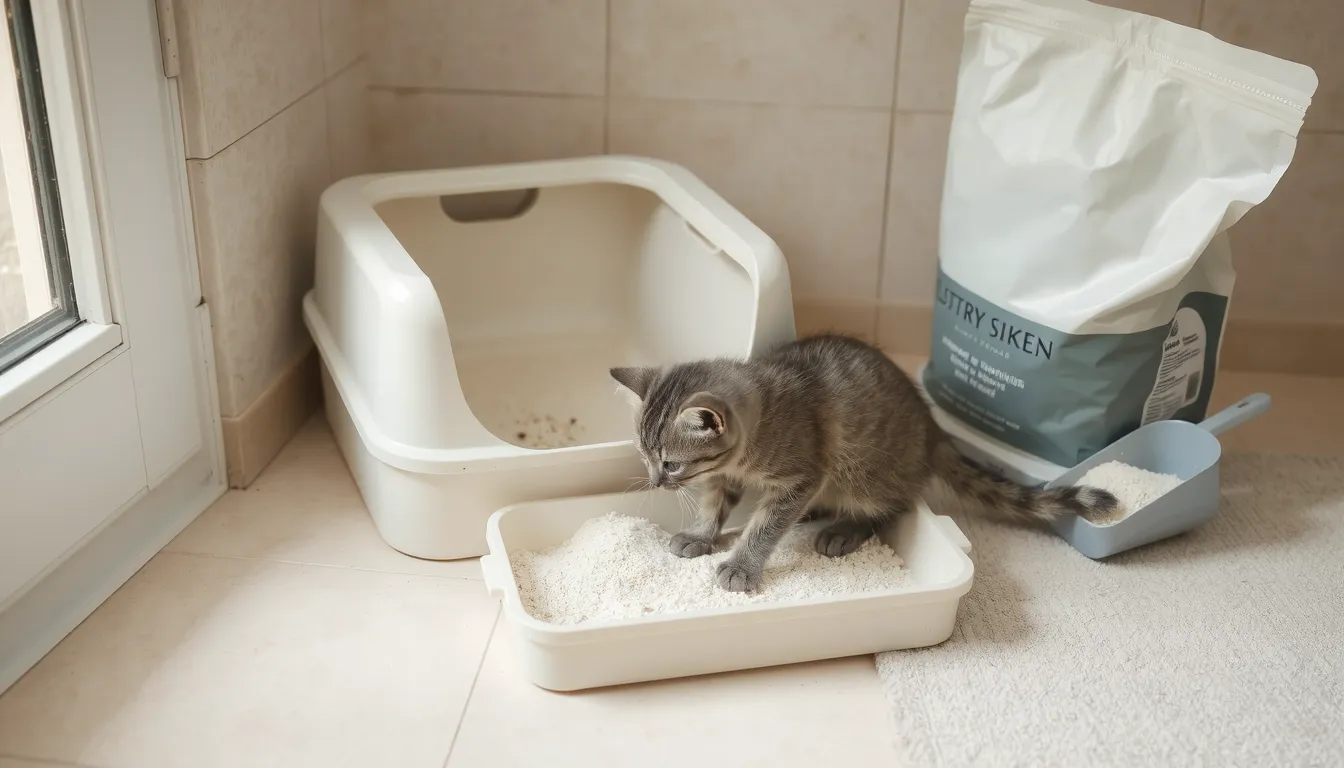 comment attirer un chaton dans sa litière