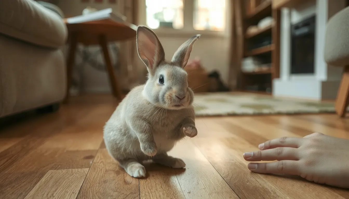 pourquoi un lapin tape du pied