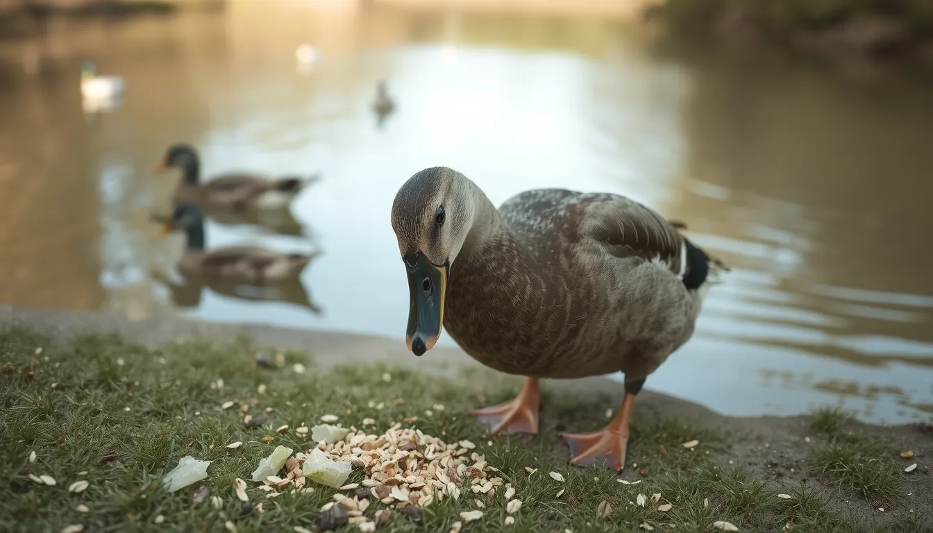 que mange le canard