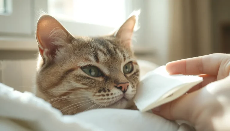 Chat oeil qui coule : causes, signes d&rsquo;alerte et gestes à adopter