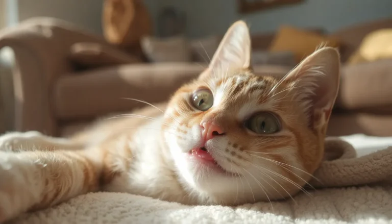 Chat qui tire la langue : 7 causes normales ou graves à connaître